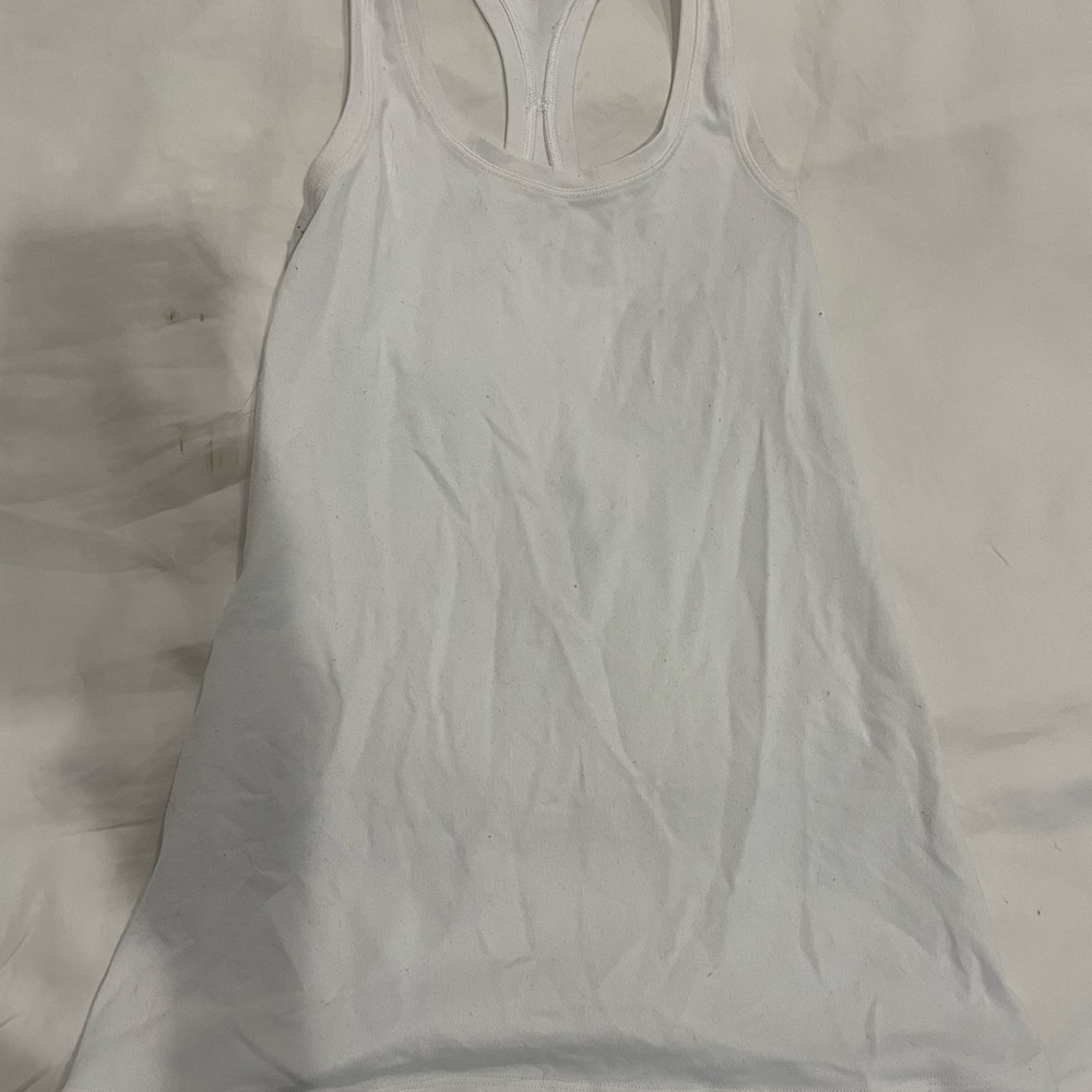 Lululemon Athletica White Tank Top